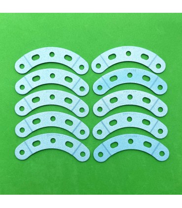 Bande incurvee epaulee l.60 r.60 (5tr) bleu givre (lot de 10)