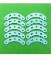 Bande incurvee epaulee l.60 r.60 (5tr) bleu givre (lot de 10)