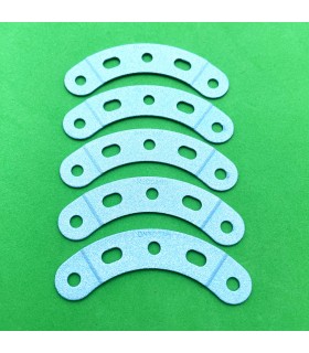 Bande incurvee epaulee l.60 r.30 (5tr) bleu givre (lot de 5)