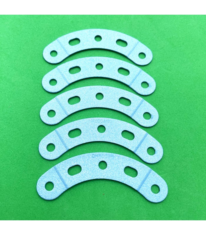 Curved strip stepped l.60 r60 (5h) frozen blue (pack of 5) Curved strip stepped l.60 r60 (5h) frozen blue (pack of 5)