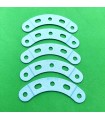 Bande incurvee epaulee l.60 r.60 (5tr) bleu givre (lot de 5)