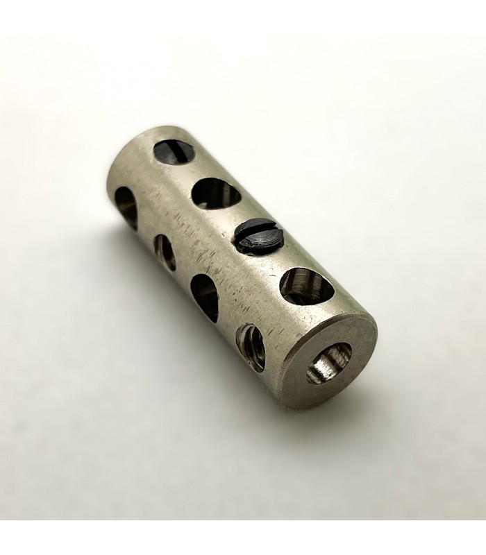 Coupling 4 bores nickel plated brass