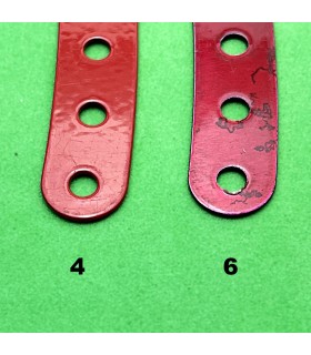 Bande incurvee l.140 r 250 mm (11 tr) rouge