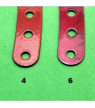 Bande incurvee l.140 r 250 mm (11 tr) rouge