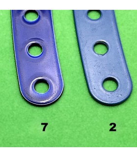 Bande incurvee l.140 r 250 mm (11 tr) bleu