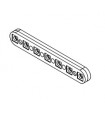 Special strip 7 holes-7 nuts black