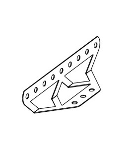 Obtuse trapezoidal braced girder mate black