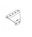 Obtuse flanged trapezoidal plate red