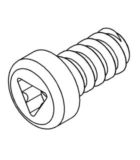 Mj screw lg 18,5 light red