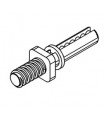 Mj screwed wheels and tyres axle aluminum grey