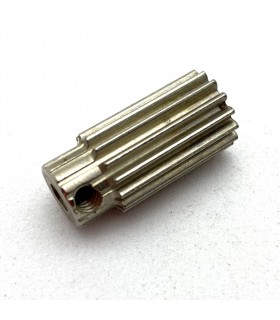 Pinion 15 th w.19 mm brass nickel plated