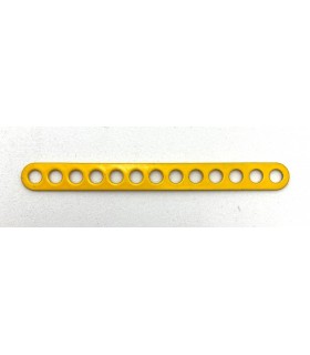 Narrow band double perforations 13 holes yellow