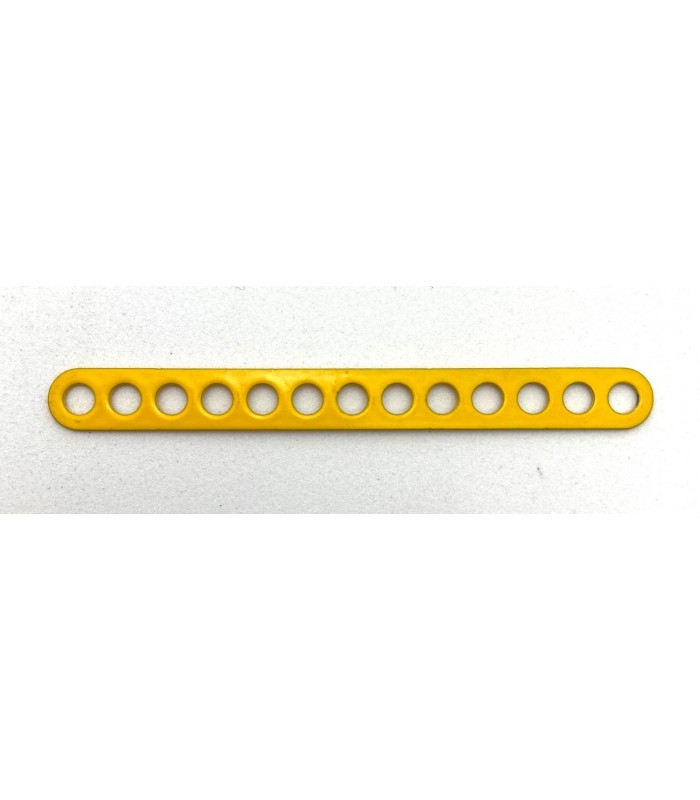 Narrow band double perforations 13 holes yellow