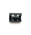 Openwork spacer 12 mm long grey plastic