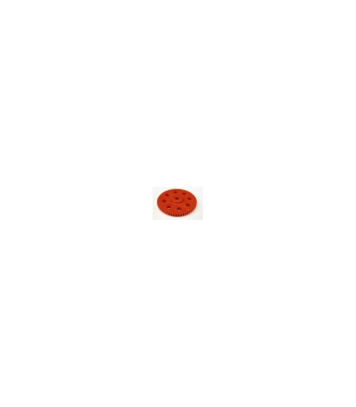 Roue 57 dents moulee orange 3 pans Roue 57 dents moulee orange 3 pans