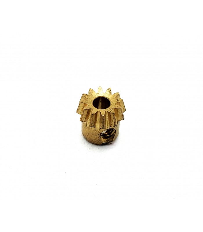 Pignon d'angle 12 dents laiton (pour 030 C) Pignon d'angle 12 dents laiton (pour 030 C)