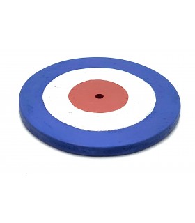 Tricolor wooden cockade diameter 82mm