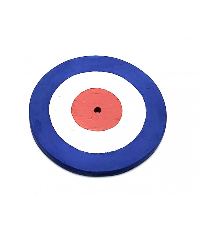 Tricolor wooden cockade diameter 82mm
