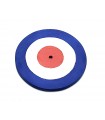 Tricolor wooden cockade diameter 82mm