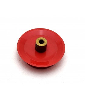 38mm Temsi red plastic flanged wheel (ext. diameter 30mm)