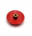 38mm Temsi red plastic flanged wheel (ext. diameter 30mm)