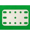 Metal flexible plate 60 x 40 mm beige metal (set of 10)