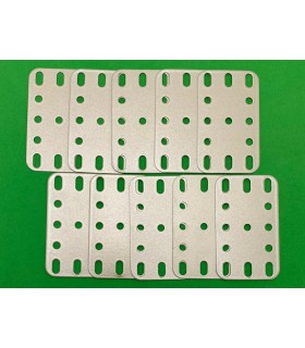 Plaque flexible métal 3x5tr (40x60mm) beige métal (lot de 10)