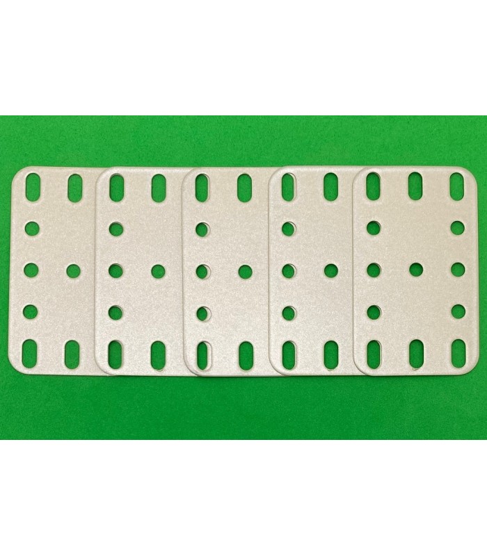Metal flexible plate 3x5h (40x60mm) beige metal (pack of 5) Metal flexible plate 3x5h (40x60mm) beige metal (pack of 5)