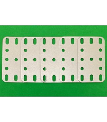 Plaque flexible métal 3x5tr (40x60mm) beige métal (lot de 5)