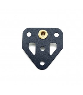 Embase plate à moyeu bas gris anthracite