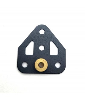 Embase plate à moyeu bas gris anthracite