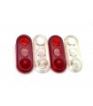 Feux arrière petit modèle rouge et transparent (2 de chaque) (groupe d'éclairage) de seconde main