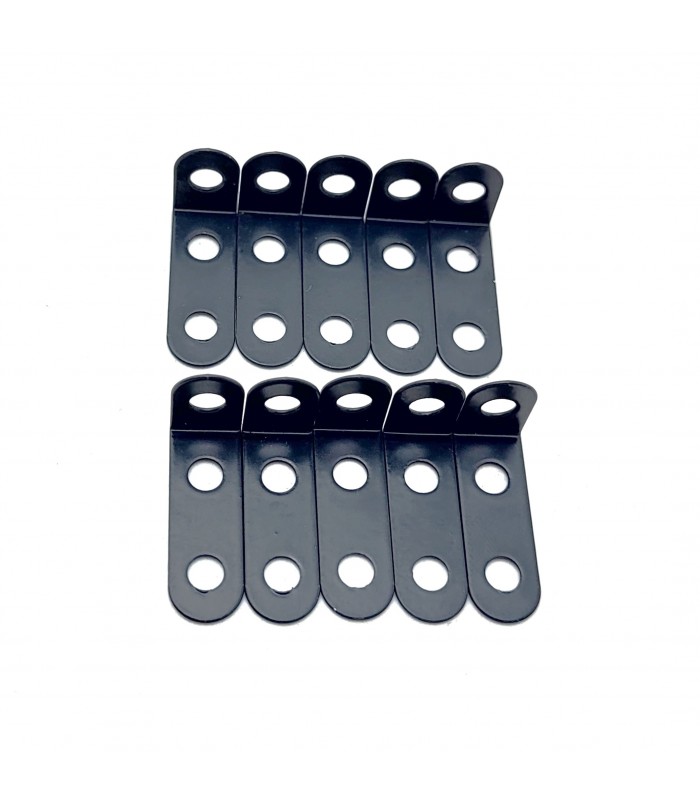 Equerre étroite 26 x 12 mm gris f1 (lot de 10) Equerre étroite 26 x 12 mm gris f1 (lot de 10)
