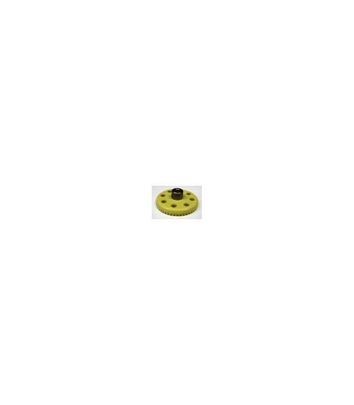 Roue de chant 50 dents plastiq. sertie jaune Roue de chant 50 dents plastiq. sertie jaune