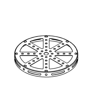Hub disc ø135mm blue