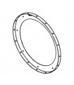 Large flanged ring ø 250 mm blue