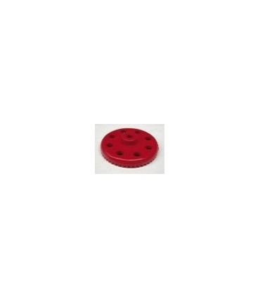Roue chant 50 dents rouge 3 pans