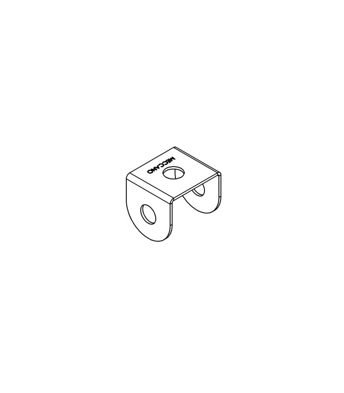 Support double 12x12mm blanc