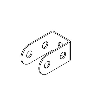 Support double 25x12mm jaune d'occasion