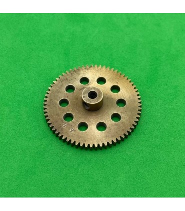 Gear wheel 10 holes 65 teeth width 3mm one-piece brass