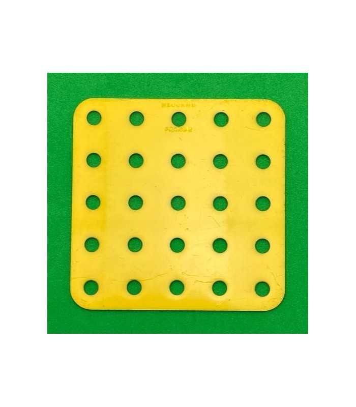 Flat plate 5x5 holes yellow