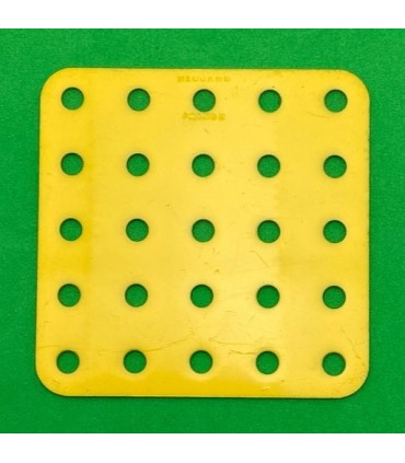 Flat plate 5x5 holes yellow