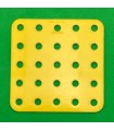 Flat plate 5x5 holes yellow