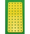 Plaque rigide 11x5 trous jaune