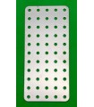 Flat plate 5x11 holes silver grey