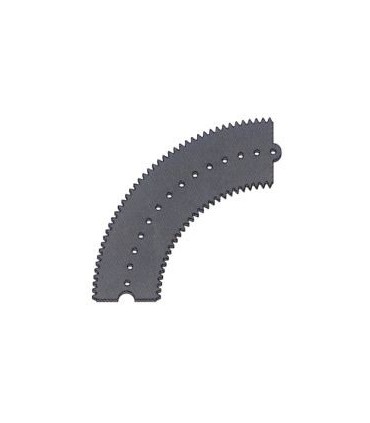 Secteur dente 4 pour le cercle