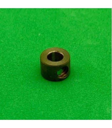 Mini rubber collar 1 hole threaded brass