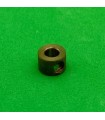 Mini rubber collar 1 hole threaded brass