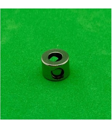 Petite bague arret laiton nickelé 2 trous taraudés