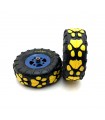 Pneu øext100mm øint47mm larg40mm de seconde main (lot de 2)